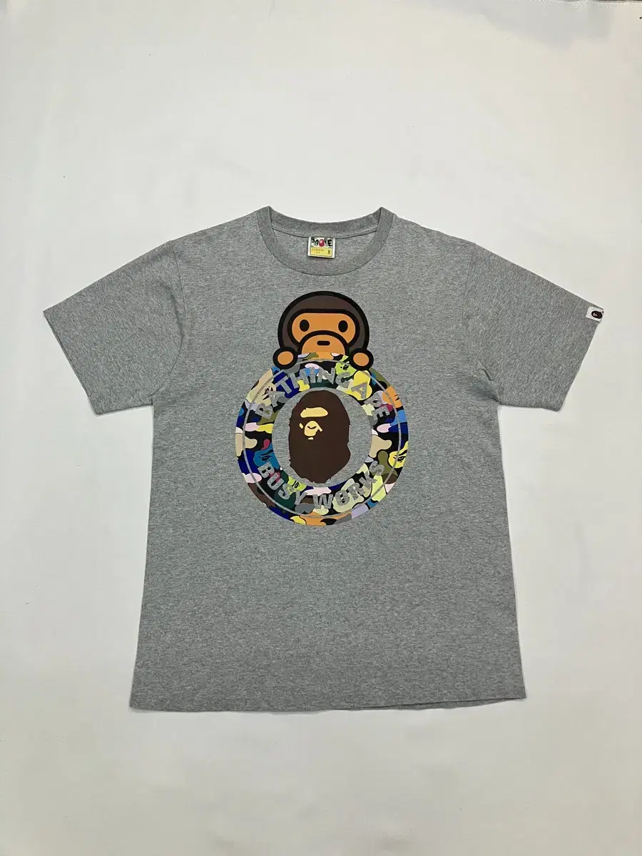 BAPE 베이프 마일로 비지웍스 멀티 카모 반팔티